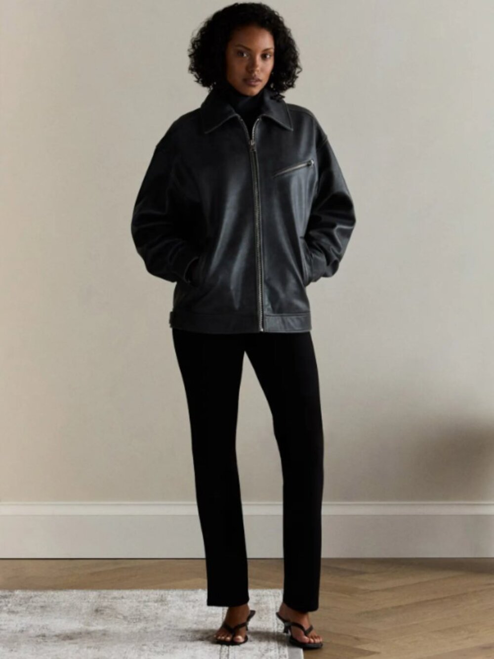 Quince Ultra-Stretch Ponte Straight Leg Pants